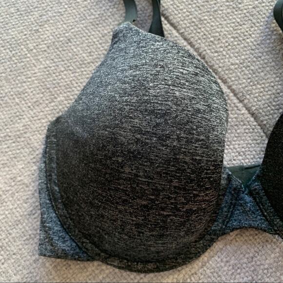 Victoria's Secret VS Uplift Semi Demi Bra Heather Gray 32DD - Picture 3 of 7